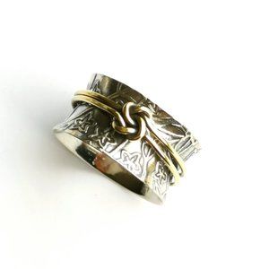 NWT, Sterling Silver meditation spinning spinner ring